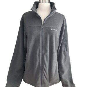 Columbia Benton Springs Fleece Jacket Women's Plus size 1X Gray Zip Lightweight
